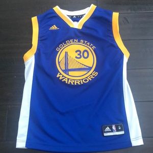 Steph Curry Blue Golden State Warriors jersey